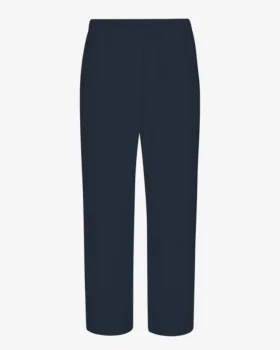 Pantalon de survêtement bio à coupe droite - Bleu marine