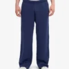 Pantalon de survêtement bio à coupe droite - Bleu marine