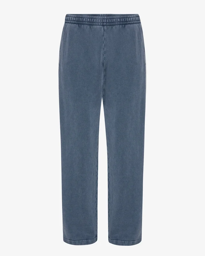 Pantalon de survêtement bio à coupe droite - Bleu Neptune