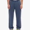 Pantalon de survêtement bio à coupe droite - Bleu Neptune