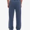 Pantalon de survêtement bio à coupe droite - Bleu Neptune