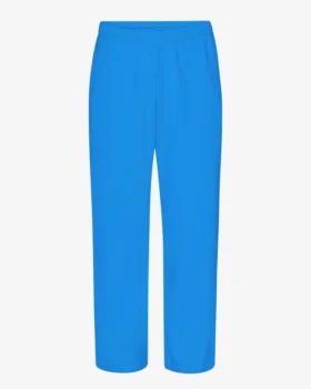 Pantalon de survêtement bio à coupe droite - Bleu Pacifique