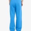 Pantalon de survêtement bio à coupe droite - Bleu Pacifique