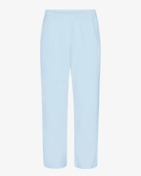 Pantalon de survêtement bio à coupe droite - Bleu polaire