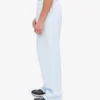 Pantalon de survêtement bio à coupe droite - Bleu polaire