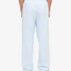 Pantalon de survêtement bio à coupe droite - Bleu polaire