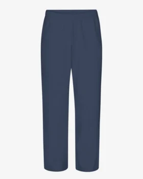 Pantalon de survêtement bio à coupe droite - Bleu pétrole