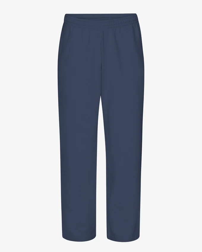Pantalon de survêtement bio à coupe droite - Bleu pétrole
