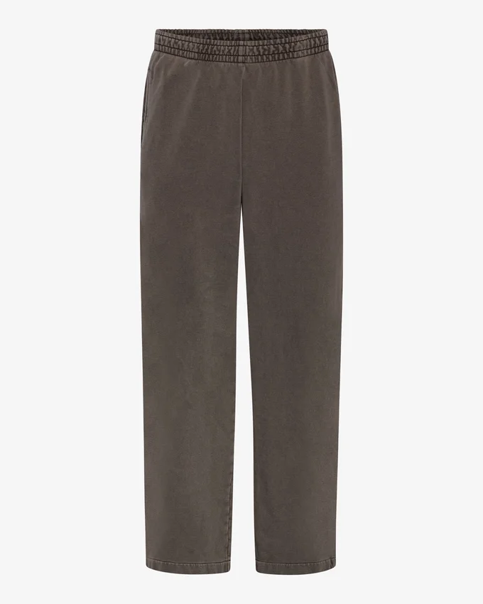 Pantalon de survêtement bio à coupe droite - Boue délavée