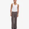 Pantalon de survêtement bio à coupe droite - Boue délavée
