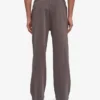 Pantalon de survêtement bio à coupe droite - Boue délavée