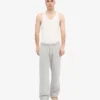 Pantalon de survêtement bio à coupe droite - Gris délavé