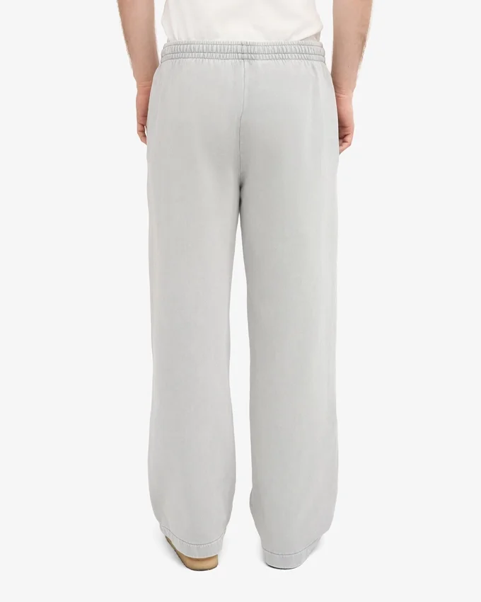 Pantalon de survêtement bio à coupe droite - Gris délavé