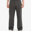 Pantalon de survêtement bio à coupe droite - Gris lave