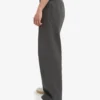 Pantalon de survêtement bio à coupe droite - Gris lave