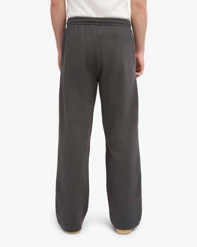 Pantalon de survêtement bio à coupe droite - Gris lave