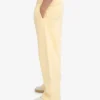 Pantalon de survêtement bio à coupe droite - Jaune pâle