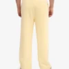 Pantalon de survêtement bio à coupe droite - Jaune pâle