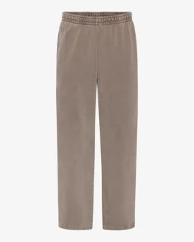 Pantalon de survêtement bio à coupe droite - Kaki délavé