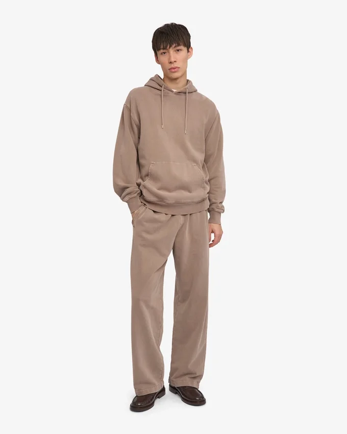 Sweat à capuche Classic Organic en coton bio - Kaki délavé