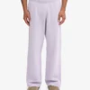 Pantalon de survêtement bio à coupe droite - Lavande douce
