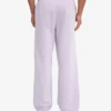 Pantalon de survêtement bio à coupe droite - Lavande douce