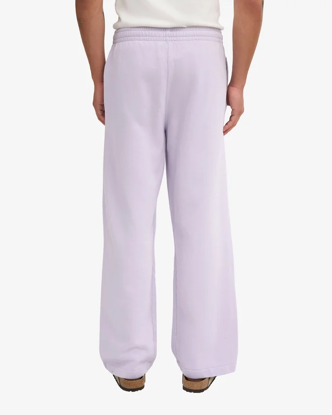 Pantalon de survêtement bio à coupe droite - Lavande douce