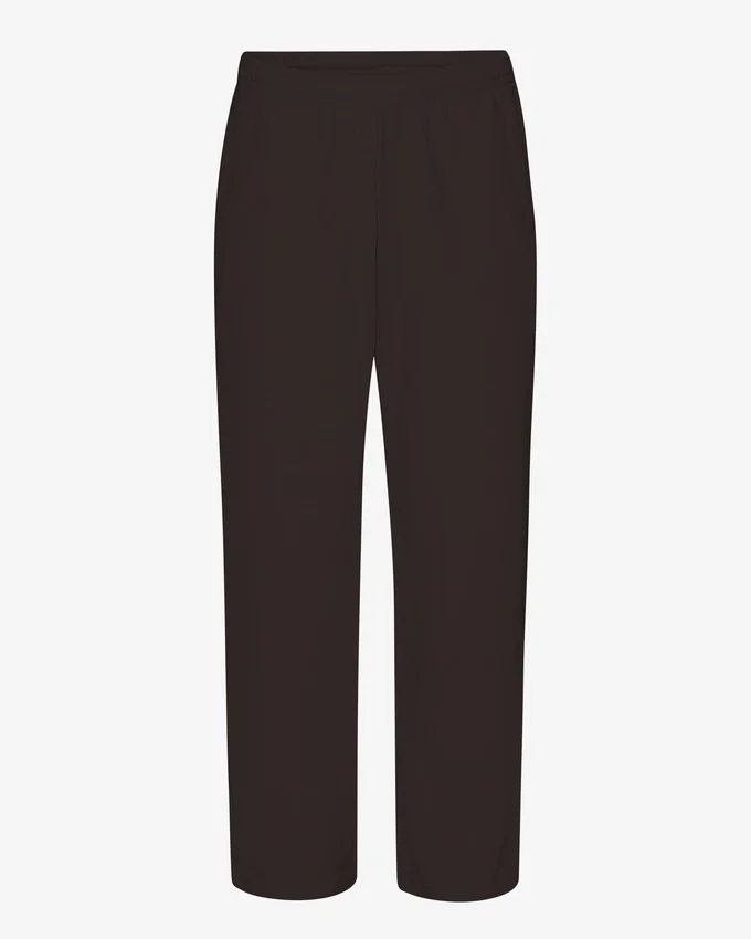 Pantalon de survêtement bio à coupe droite - Marron café