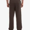 Pantalon de survêtement bio à coupe droite - Marron café