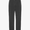 Pantalon de survêtement bio à coupe droite - Noir délavé