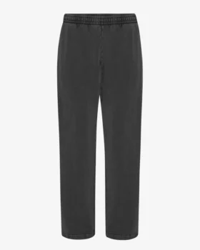 Pantalon de survêtement bio à coupe droite - Noir délavé