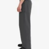 Pantalon de survêtement bio à coupe droite - Noir délavé