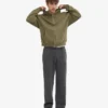 Pantalon de survêtement bio à coupe droite - Noir délavé