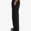 Pantalon de survêtement bio à coupe droite - Noir intense