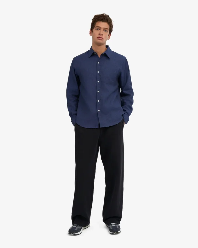 Pantalon de survêtement bio à coupe droite - Noir intense
