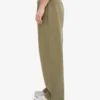 Pantalon de survêtement bio à coupe droite - Olive poussiéreuse