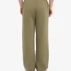 Pantalon de survêtement bio à coupe droite - Olive poussiéreuse