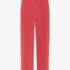 Pantalon de survêtement bio à coupe droite - Rouge délavé