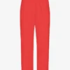 Pantalon de survêtement bio à coupe droite - Rouge mandarine