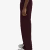 Pantalon de survêtement bio à coupe droite - Rouge sang de bœuf
