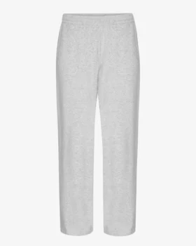 Pantalon de survêtement bio à coupe droite - Snow Melange