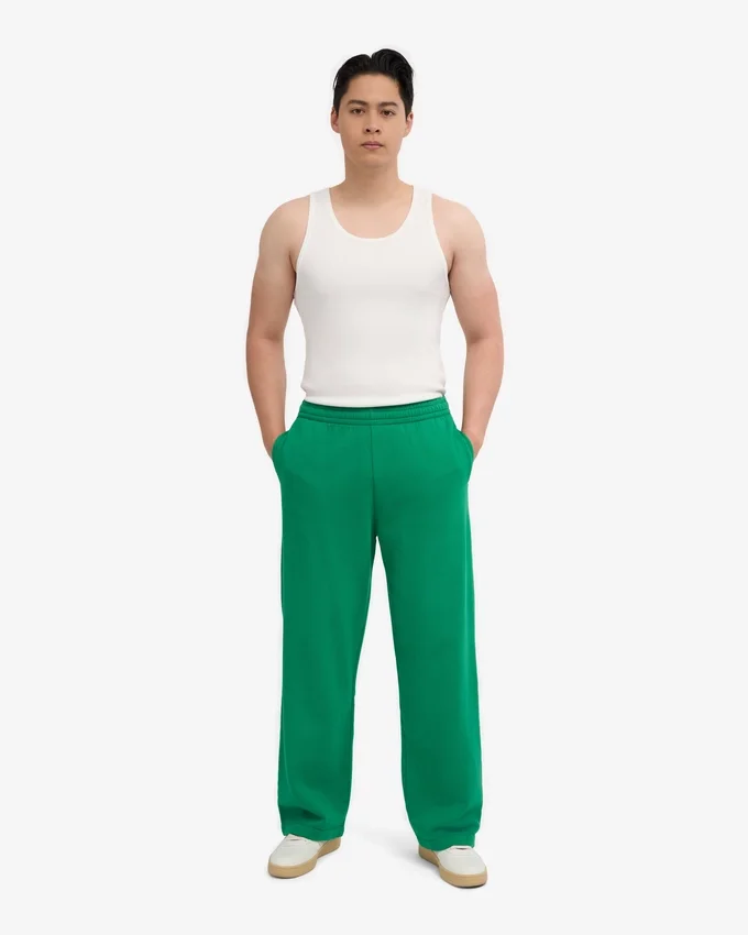 Pantalon de survêtement bio coupe droite - Vert Kelly
