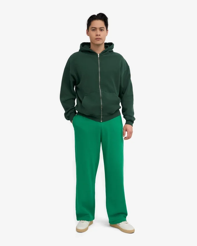 Pantalon de survêtement bio coupe droite - Vert Kelly