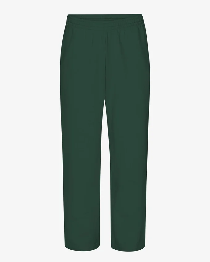 Pantalon de survêtement bio à coupe droite - Vert émeraude