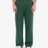 Pantalon de survêtement bio à coupe droite - Vert émeraude
