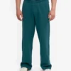 Pantalon de survêtement bio à coupe droite - Vert océan