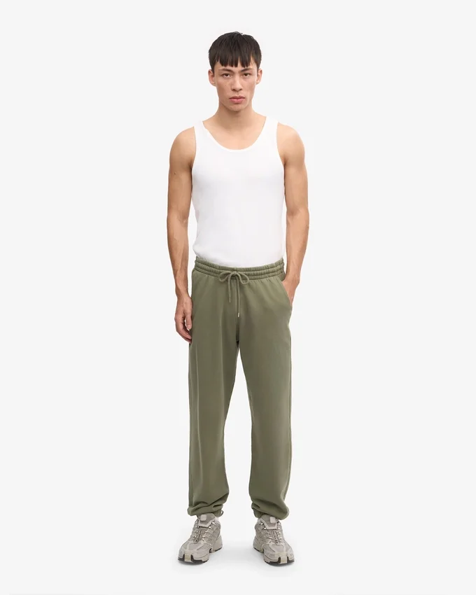 Pantalon de survêtement bio - Olive poussiéreux