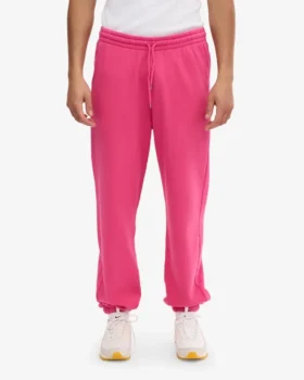 Pantalon de survêtement bio – Rose bubble-gum