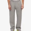 Pantalon de survêtement droit en coton bio - Gris chiné
