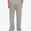 Pantalon de survêtement droit en coton bio - Gris chiné